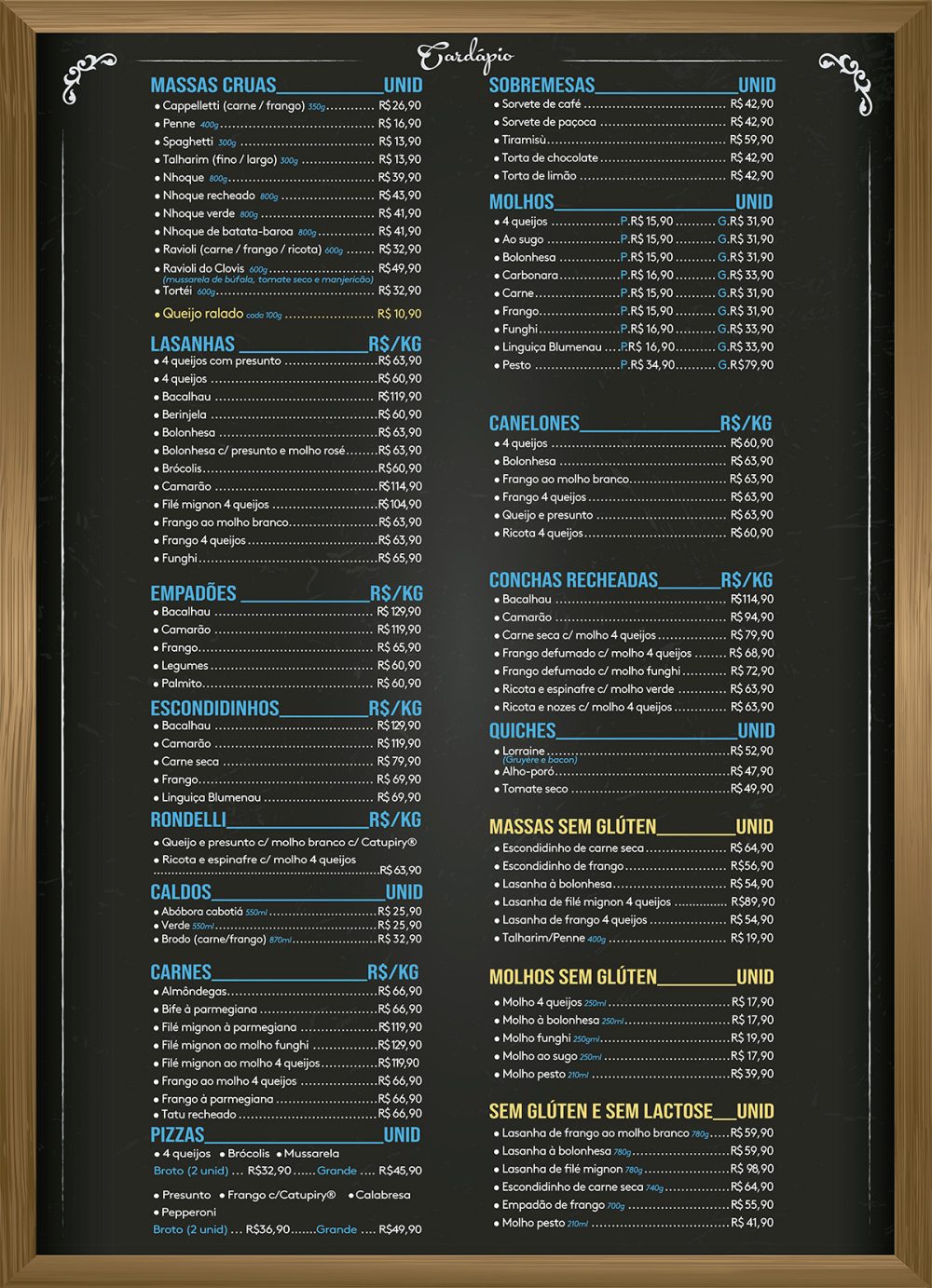 Cardapio